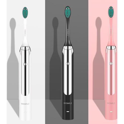 Electric toothbrush Blue-ray whitening 4 mode clean whitening massage sonic vibration waterproof 2pcs electric toothbrush heads
