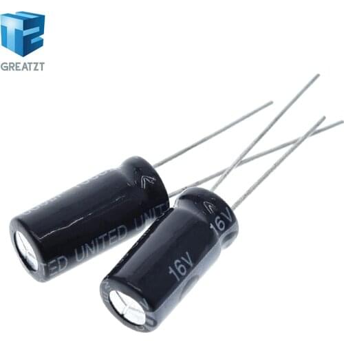 GREATZT 10PCS 1000 uF 16 V 8*16 DIP aluminum Electrolytic capacitor 1000uF 16V 16V 1000uF 16 V 1000 uF