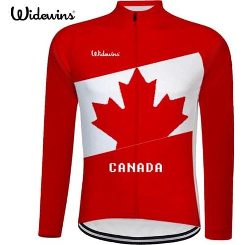 Canada high quality pro team Race training cycling jersey long sleeve road mtb full gules bicycle clothes free shipping 8001