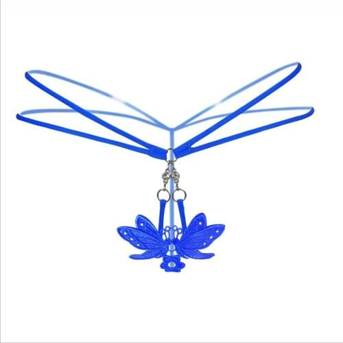Fashion Butterfly Lingerie Sexy Erotic Panties Women Porno Underwear G-string Briefs Open Butterflies Crotch Thongs S1576