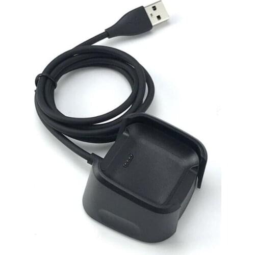 Desktop Dock Charger Adapter Base USB Charging Cable Cord Stand for Fitbit Versa 2 Smart Watch Versa2 Smartwatch Accessories