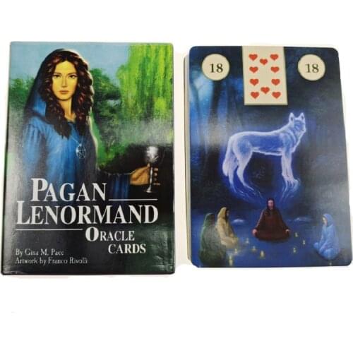 NEW Pagan Lenormand Full English Classic Board Games Cards Imaginative Oracle Divination Fat Game Tarot Cards With PDF