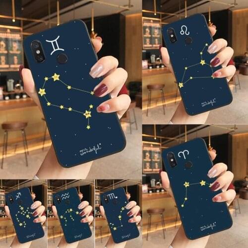 Yinuoda 12 constellations zodiac signs Luxury Phone Case Phone Case For Redmi K20 Note 5 7 7a 6 8 Pro note 8T 9 Xiaomi Mi 8 9 SE