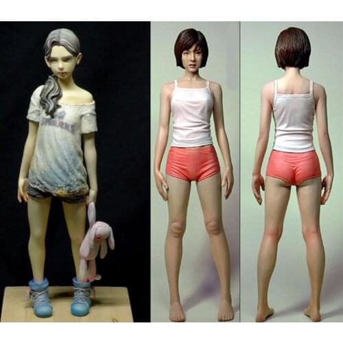 Assembly Unpainted Scale 1/6 ancient girl include 2 high 26mm Historical Resin Model Miniature Kit