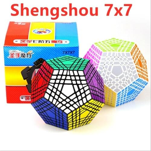 Shengshou 7x7x7 cube 7x7x7 Megaminxed Cube 7x7 Dodecahedron cube shengshou Megaminxed 7x7 magic cube 12 sided speed cube