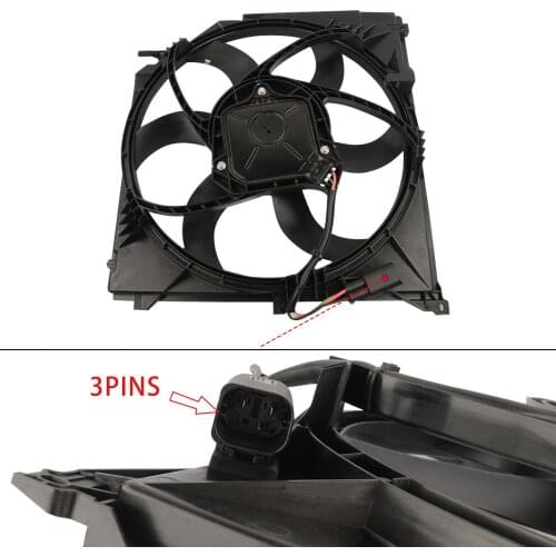 AP03 400W Radiator Cooling Fan Assembly 17113452509 17113401056 for BMW X3 E83 2.0d 2.0i 2.5i 3.0d 3.0i 2004-2010 17113452509