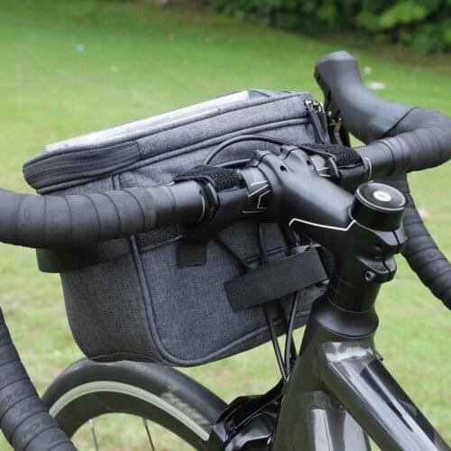 1Pcs Bicycle Front Bag Waterproof Nylon Faucet MTB Bike Pouch Phone Charge With Lid Casual Messenger Pack
