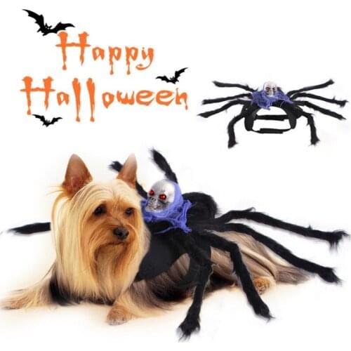 Funny Halloween Cute Pet Cat Dog Spider Skull Cosplay Costumes Adjustable Pet Dog Harness Coat Puppy Chihuahua Clothes SML
