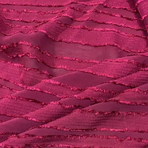 Jacquard Stripe Chiffon Clothing Hand DIY Dress Shirt Fabric