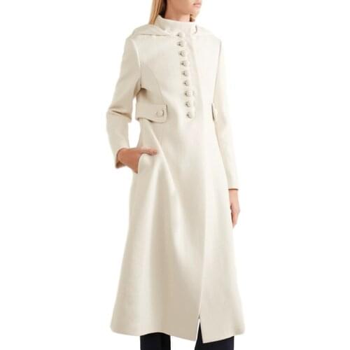 2020 New Winter Coat Womens Casual Single-Breasted Hooded Clothes Wool Blend Jacket Overcoat Lady Long Outerwear Female