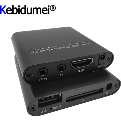 1080P HDD Multimedia Player Full HD USB External Media Player With HDMI-compatible SD Media TV Box Support MKV H.264 RMVB WMV