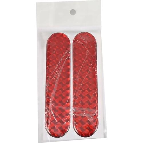 2pcs Car Reflective Sticker Car Door Stickers Decal Warning Reflective Tape Strips 4 Colors Safety Mark Auto Reflector Stickers