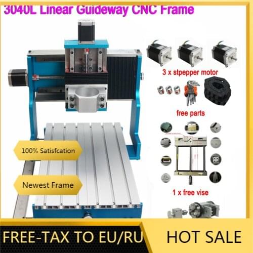 3040 CNC Frame 3040L linear guideway Frame for DIY CNC Guide Rail Engraving Drilling Milling Machine With Vise Wrench