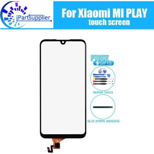 5.84 inch for Xiaomi MI PLAY Touch Screen Glass 100% Guarantee Original Digitizer Glass Panel Touch Replacement For MI PLAY