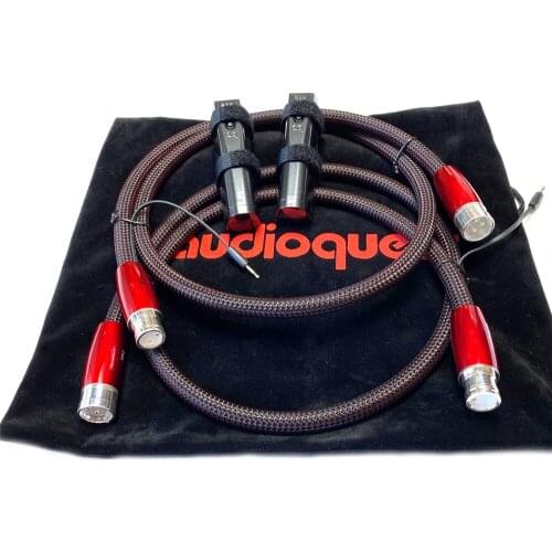 Audiophile FIRE XLR Male To XLR Female Balance Interconnect Cable Carbon 72V DBS