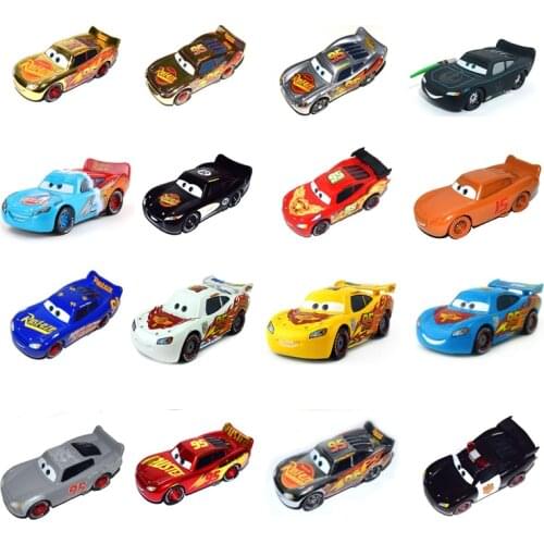 Cars 3 Diecast Gold Silver Neon Blue Black #51 #95 Mc-queen 1:55 Loose Car Hot Sale Collection
