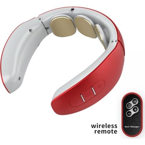 Wireless Remote Control Charging Voice Hot Compress Cervical Spine Physiotherapy Neck Protector Intelligent Neck Massager