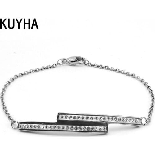 Bracelets For Women Silver Color Crystal Bangle Latest Design Fashion Classic Luxury Rhinestone Jewelry for Party