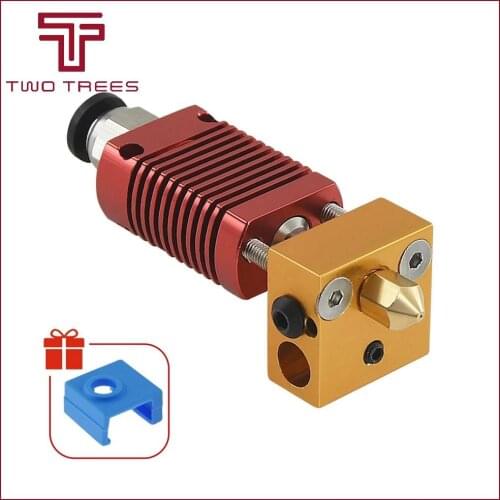 3D Printer Part MK8 Assembled Extruder Hot End kit for Ender 3 /CR10 Printer 1.75mm 0.4mm Brass Nozzle Aluminum Heating Block