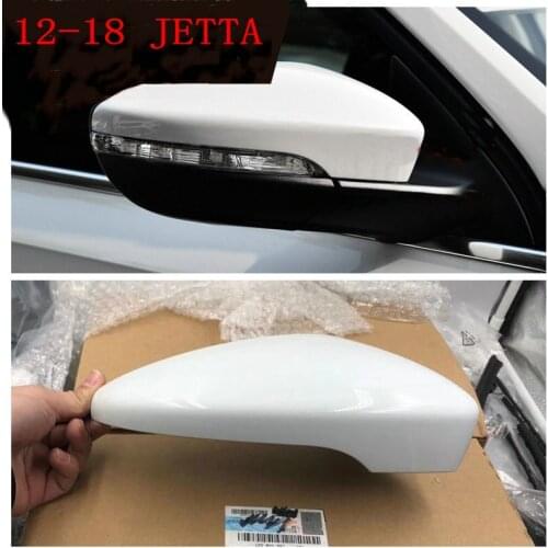 For Jetta 2012-2018 Outside reversing mirror housing Rear view mirror cover Reflector frame white