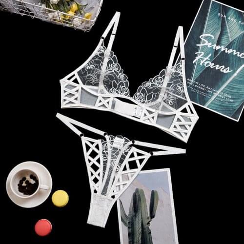 Exotic Costumes Sensual Lingerie Woman Sexy Underwear Transparent Lingerie Set Wireless Exotic Apparel Underwear Sets