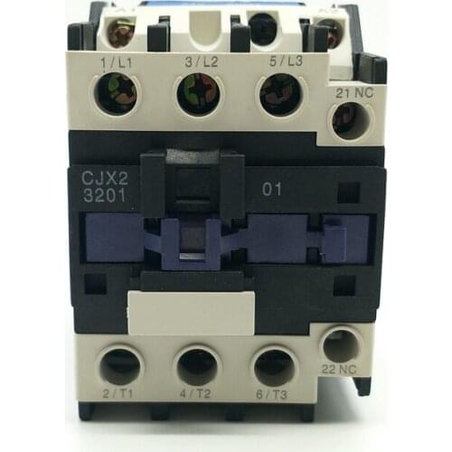 CHINT AC Contactor CJX2-3201 1NC CJX2-3210 1NO 32A Contactor Coil Voltage AC220V AC380V AC110V AC36V AC24V LC1-D32