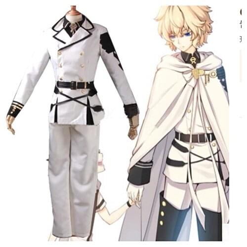 Seraph of the end Hyakuya Mikaera cos costume anime clothes Carnival costume for men Military uniforms suit