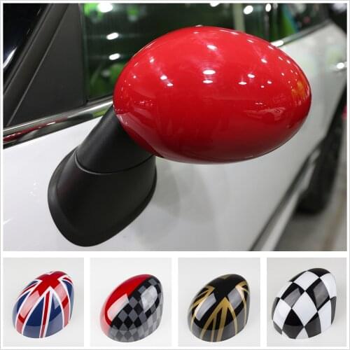 Side Wing Rearview Mirror Cover Cap Trim 2pcs for Mini Cooper R Series R55 R56 R57 R58 R59 R61 Paceman Clubman Car Accessories