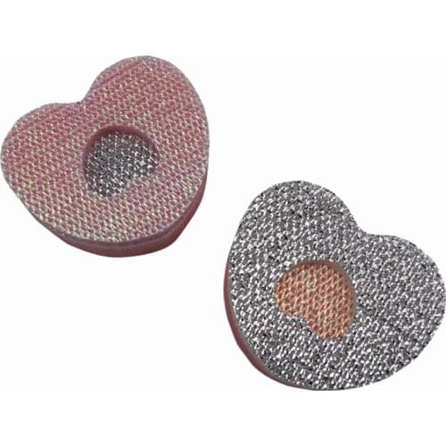 Kitchen small items cleaning sponge wipe heart shape Dishwashing Scourer household accessories useful things New products