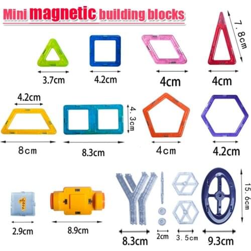 1pc Mini Magnetic Building Blocks Toy 3D DIY Magnetic Designer Toys Bricks Blocks Educational Magnetic Blocks For Children gift