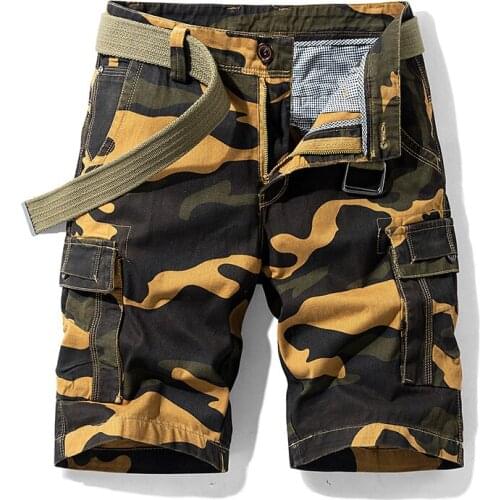 2021 Summer New Cotton Cargo Shorts Men Casual Loose Shorts Camouflage Tactical Shorts Men Men Military Cargo Shorts 1501