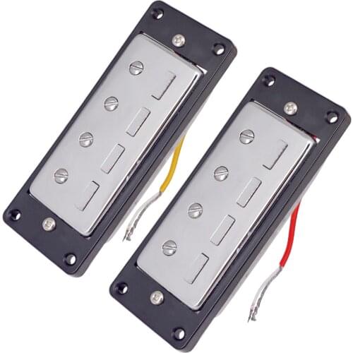 Set of 2pcs Mini Humbucker Pickups Guitar Pickup for 4 String Electric Bass Guitar Parts