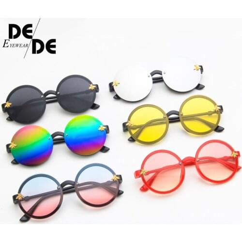 2019 new fashion brand kids sunglasses black retro childrens sunglasses UV protection baby sun glasses girls boys glasses