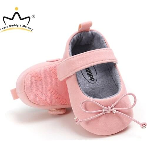 Baby Girl Shoes Soft Sole Cotton Bows Princess Girls Shoes Toddler Shoes First Walkers Newborn Prewalker