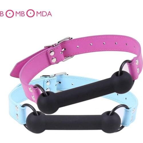 Stick Mouth Gag Dog Bone Cosplay Fetish Restraint Bondage Adult Game for Couples Flirting Sex Products Toys Novelty Product O3