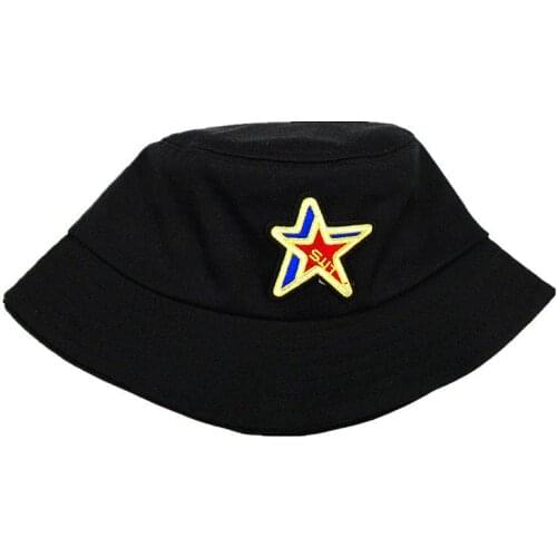 2021 Bar Stars Embroidery Cotton Bucket Hat Fisherman Hat Outdoor Travel Hat Sun Cap Hats for Men and Women 34