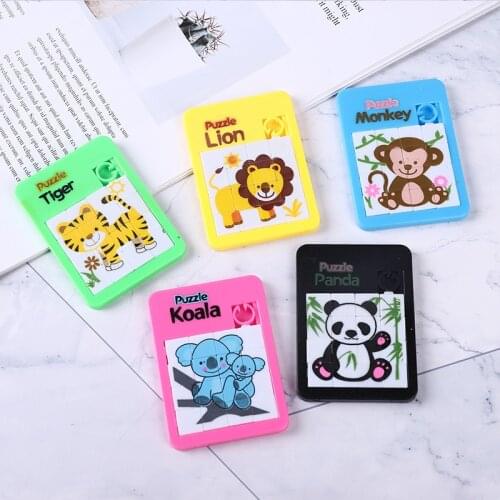 12PCS Kids Birthday Party Favors Move Puzzle Happy Birthday Gift Baby Shower Souvenir Baptism Gift Girl Boy