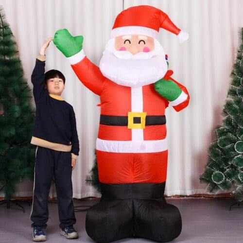 Christmas Inflatable Santa Claus Snowman New Year Inflatable Toys Decor For Indoor Outdoor Diy Decoration