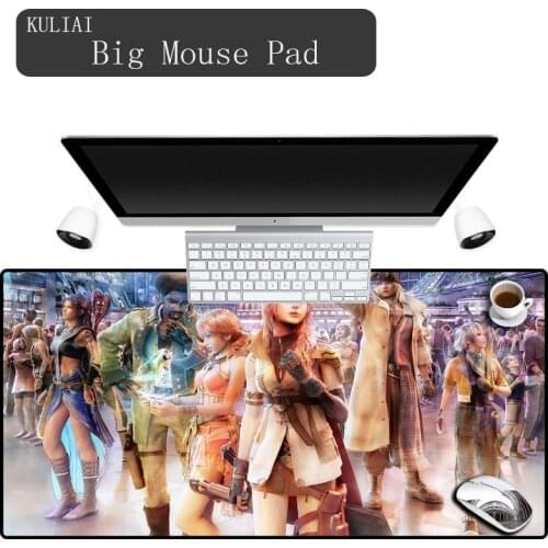 XGZ Speed Keyboard Anime Mouse Pad Rubber Mat Computer Gaming Mousepad for Final Fantasy Gamer for Large Size Table Mouse Mat