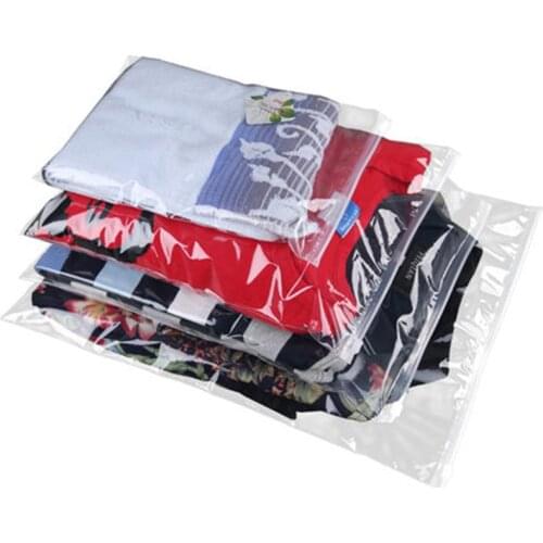 Zipper Bag 10pcs/lot Storage Bag Plastic Zip Lock Portable Travel Pouch Home Storage Organizati Pocket Clothes Storage Container