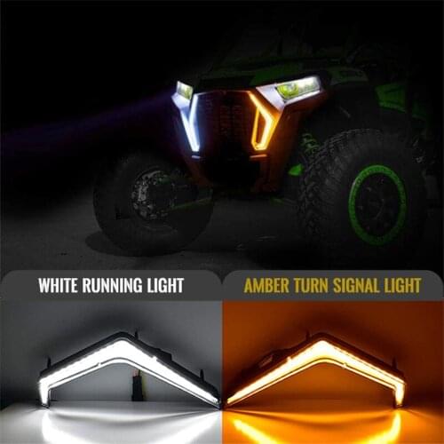 Led Car Turn Signal Light Round Fog Light Amber Head Marker Daytime Running Light for Suzuki Jimny JB64 Jb74