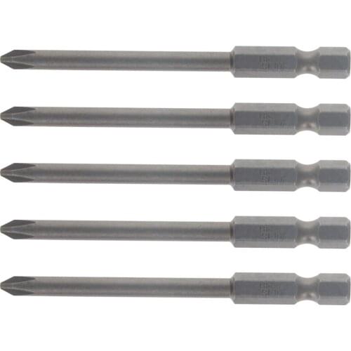 Utoolmart 2/5/8/10pcs 1/4" Hexagonal Shank Cross Bit S2 Steel 50/75/100/200/250mm 4PH2/4PH1/4.5PH1/6PH2/5PH2/2PH1/4.5PH2/3.5PH1