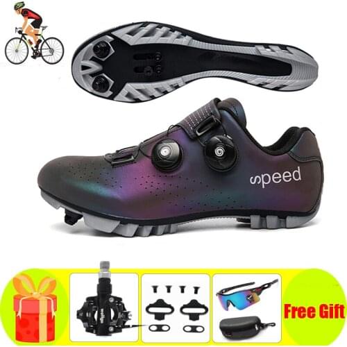 2021New MTB Cycling Shoes Self-Locking Professional Bike Cycling Shoes Waterproof Sapatilha Ciclismo Athletic Bicycle Sneakers