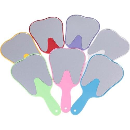 1 PCS Cute Handle Dental Mirror Tool Unbreakable Patient Hand Mirror