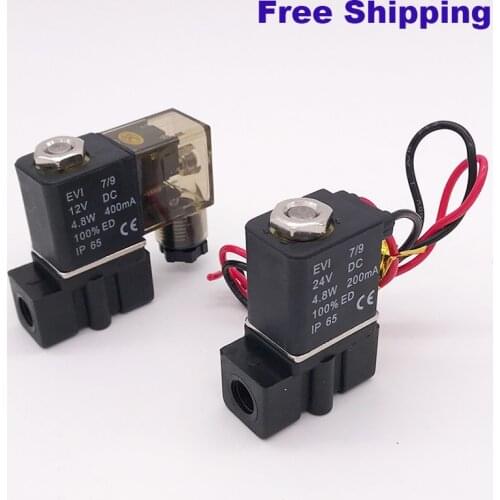 2 way Pneumatic plastic mini solenoid valve 2P025-06/08 Port 1/8 1/4 NPT 110V 220V NBR wire lead type electric control valve