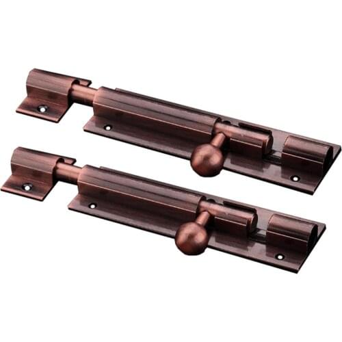2 Pack Door Bolt Sliding Latch Antique Solid Door Bolt 6 Inch, Barrel Latch Door Buckle Lock for Bathroom Window Furniture Gate