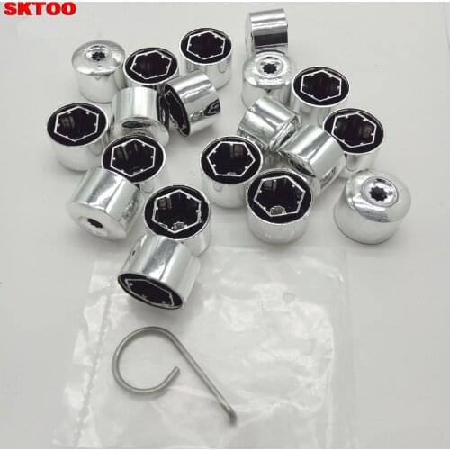 20pcs Car Wheel Bolt Caps Tyre Screws Cover For Volkswagen VW POLO Tiguan Passat B5 B6 B7 Golf 4 5 6 7 MK6 Jetta MK5 Bora Touran