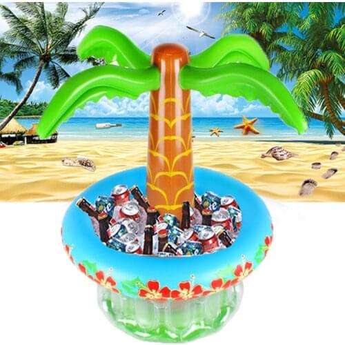 28EC Large Inflatable Coconut palm Tree Drinks Cooler Ice Bucket For Sandbeach Party