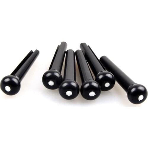 6pcs Y-40 Acoustic Guitar Brass Pins Strings Nail Pegs Guitar Bridge Pins Musical Instrument Replacement Part Maintain Accessory