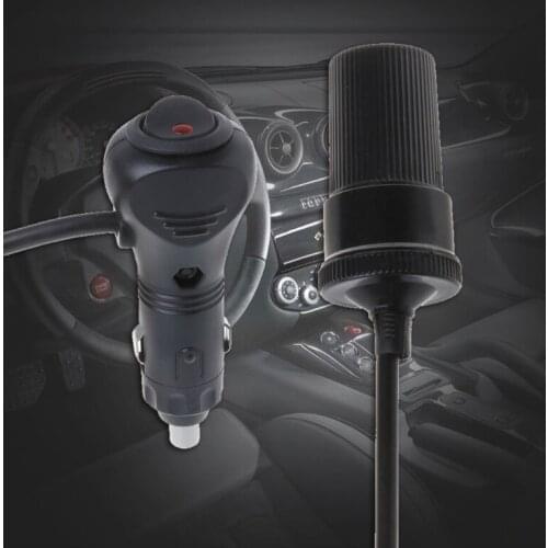 12V 24V Car Cigarette Lighter Adapte Cable Plug Socket With ON-OFF Switch Button E7CA
